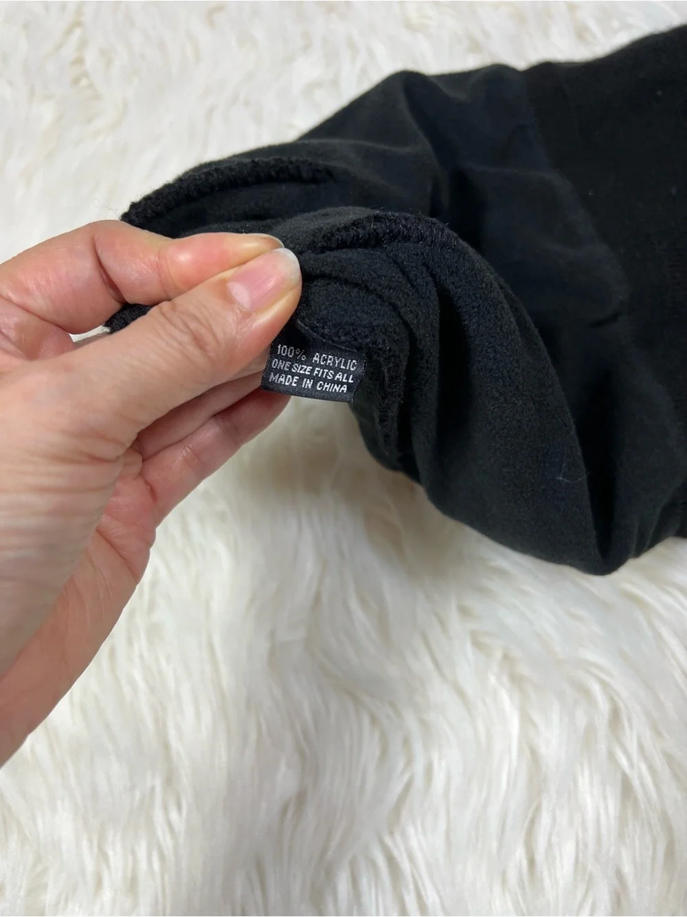 Mizuno Black Cuffed Knit Beanie Hat One Size Unisex Logo Winter Cap